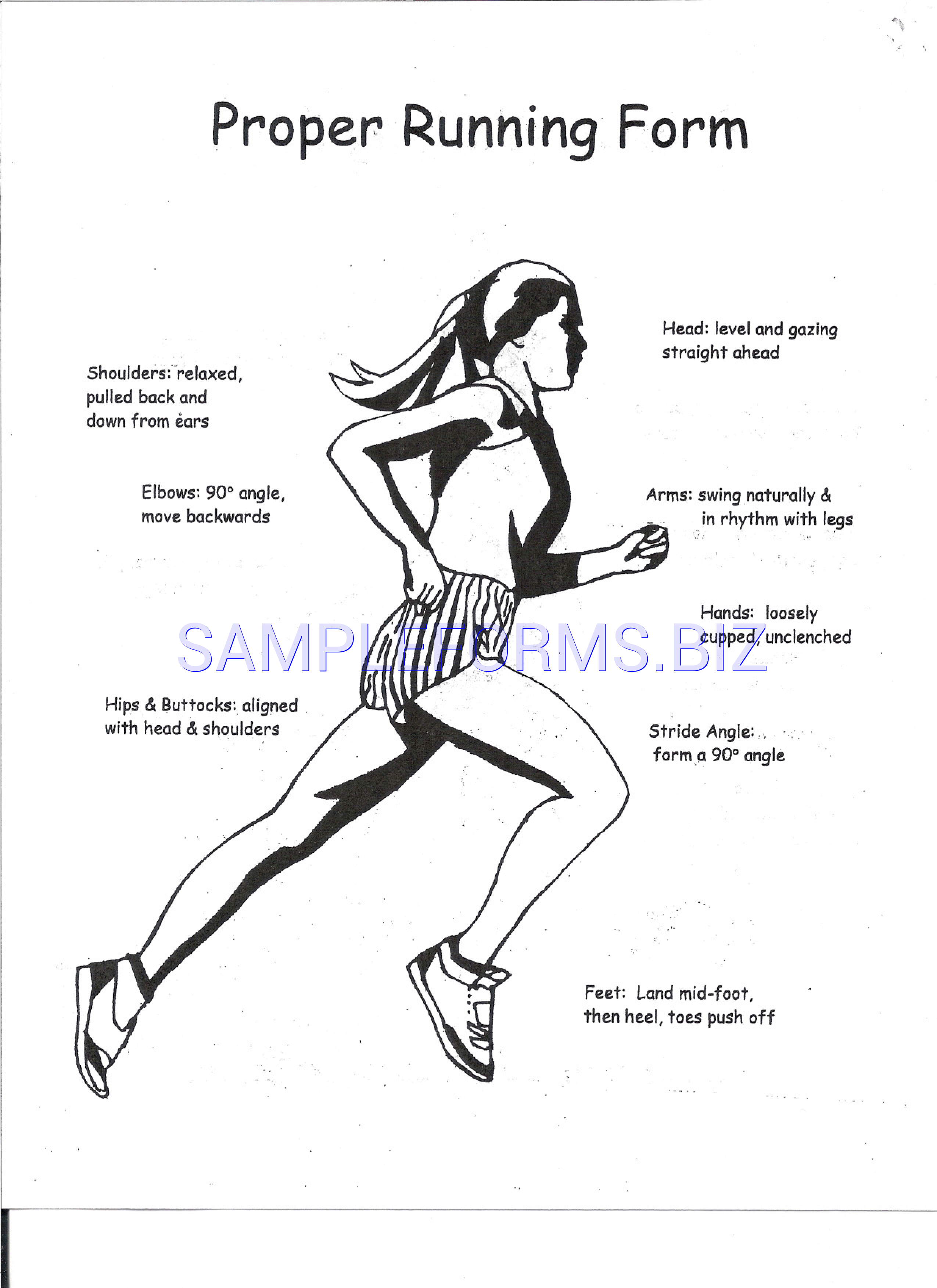 Preview free downloadable Proper Running Form in PDF (page 1)